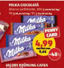 Penny MILKA CIOCOLATĂ Ofertă