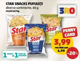 Penny STAR SNACKS PUFULEȚI Ofertă