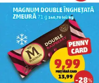 Penny MAGNUM DOUBLE ÎNGHEȚATĂ ZMEURĂ Ofertă