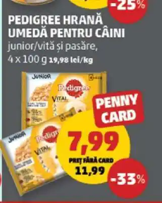 Penny PEDIGREE hrană umedă pentru câini Ofertă