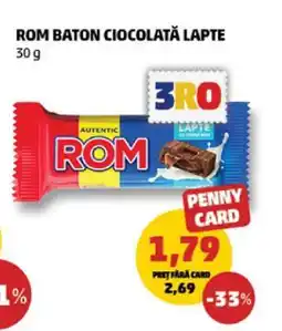 Penny ROM Baton Ciocolată Lapte Ofertă