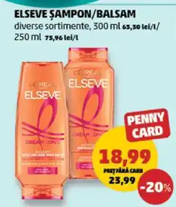 Penny Elseve Șampon/Balsam Ofertă