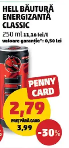 Penny HELL BĂUTURĂ ENERGIZANTĂ CLASSIC Ofertă
