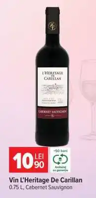 Carrefour Vin L’Heritage De Carillan Ofertă