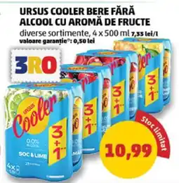 Penny URSUS COOLER BERE FĂRĂ ALCOOL CU AROMĂ DE FRUCTE Ofertă