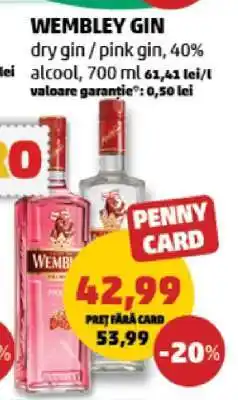 Penny WEMBLEY Gin Ofertă
