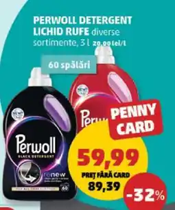 Penny PERWOLL DETERGENT LICHID RUFE Ofertă