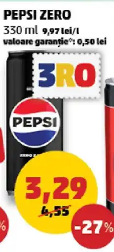 Penny Pepsi Zero Ofertă
