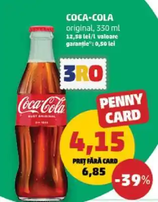 Penny COCA-COLA original, 330 ml Ofertă