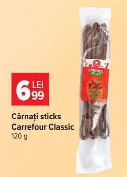 Carrefour Cârnați sticks Carrefour Classic Ofertă