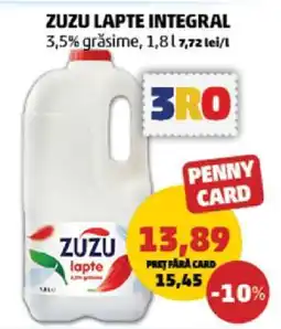 Penny ZUZU LAPTE INTEGRAL Ofertă