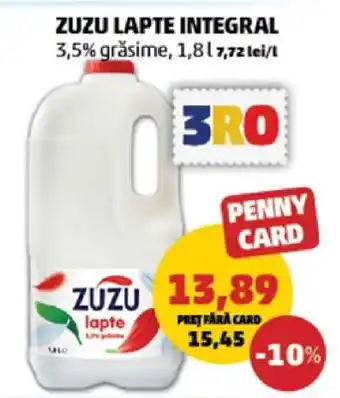 Penny ZUZU LAPTE INTEGRAL Ofertă