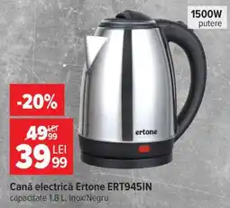 Carrefour Cană electrică Ertone ERT945IN Ofertă