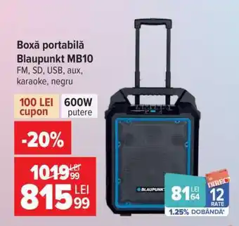 Boxă portabilă Blaupunkt MB10