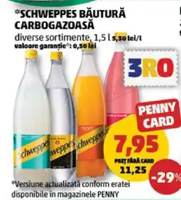 Penny Schweppes Băutură Carbogazoasă Ofertă