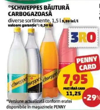 Penny Schweppes Băutură Carbogazoasă Ofertă