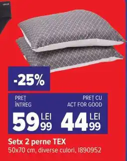 Carrefour Setx 2 perne TEX Ofertă