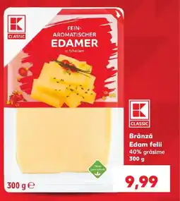 Kaufland Brânză Edam felii Ofertă