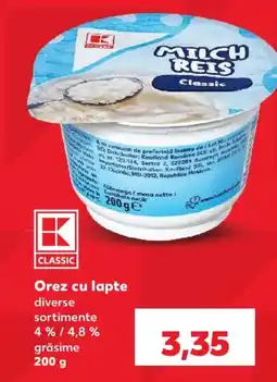 Kaufland Orez cu lapte Ofertă