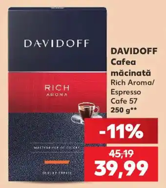 Kaufland DAVIDOFF Cafea măcinată Ofertă