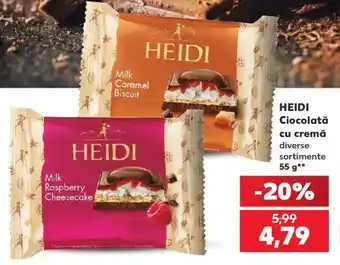 Kaufland HEIDI Ciocolată cu cremă Ofertă