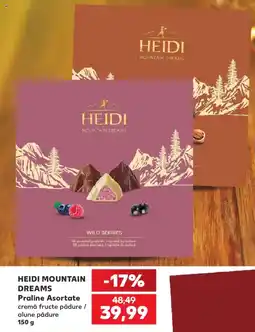 Kaufland HEIDI MOUNTAIN DREAMS Praline Asortate Ofertă