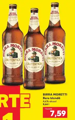 Kaufland BIRRA MORETTI Bere blondă Ofertă