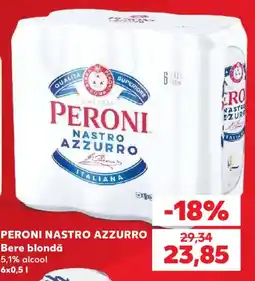 Kaufland PERONI NASTRO AZZURRO Bere blondă Ofertă