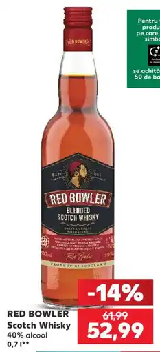 Kaufland RED BOWLER Scotch Whisky Ofertă