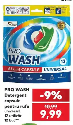 Kaufland PRO WASH Detergent capsule pentru rufe Ofertă