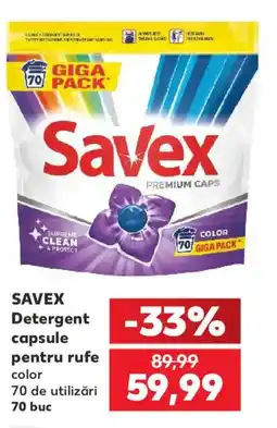 Kaufland SAVEX Detergent capsule pentru rufe Ofertă
