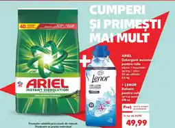 Kaufland ARIEL Detergent automat pentru rufe + LENOR Balsam pentru rufe Ofertă