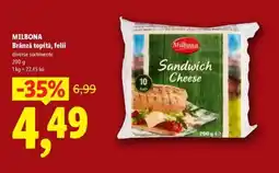 Lidl MILBONA Brânză topită, felii Ofertă