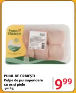 Selgros PUIUL DE CRĂIEȘTI Pulpe de pui superioare cu os şi piele Ofertă
