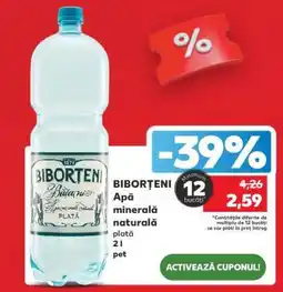 Kaufland BIBORȚENI Apă minerală naturală plată Ofertă