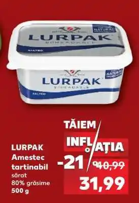 Kaufland Lurpak Amestec Tartinabil Sărat Ofertă