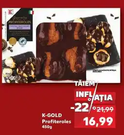 Kaufland K-GOLD Profiteroles 450g Ofertă