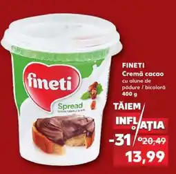 Kaufland FINETI Cremă cacao Ofertă