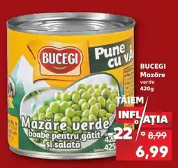 Kaufland BUCEGI Mazăre verde 420g Ofertă