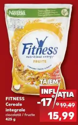 Kaufland FITNESS Cereale integrale ciocolată / fructe 425 g Ofertă