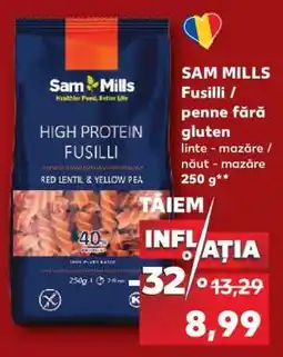 Kaufland SAM MILLS Fusilli / penne fără gluten Ofertă