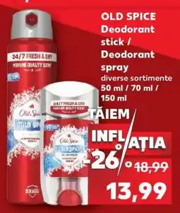 Kaufland OLD SPICE Deodorant stick / Deodorant spray Ofertă
