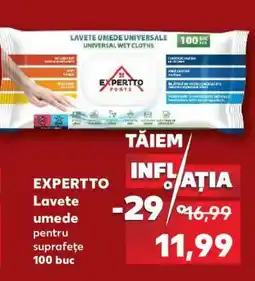 Kaufland EXPERTTO Lavete umede Ofertă