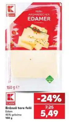 Kaufland Brânză tare felii Ofertă