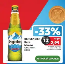 Kaufland BERGENBIER Bere blondă Ofertă