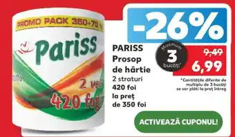 PARISS Prosop de hârtie