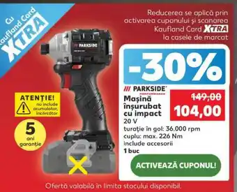 Mașină înșurubat cu impact PARKSIDE
