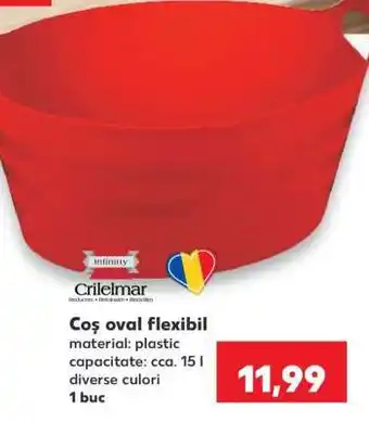 Coș oval flexibil
