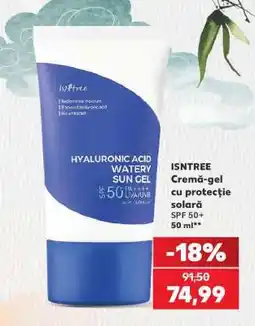 Kaufland ISNTREE Cremă-gel cu protecție solară Ofertă