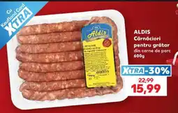 Kaufland ALDIS Cârnațiori pentru grătar din carne de porc 600g Ofertă